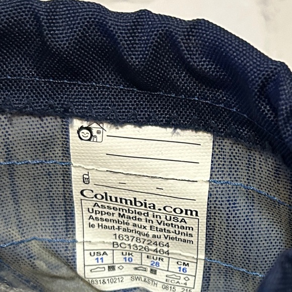 Columbia Waterproof Kids Snow Boots - Little Boys Size 11 Blue & Gray (EUC) - Picture 10 of 14